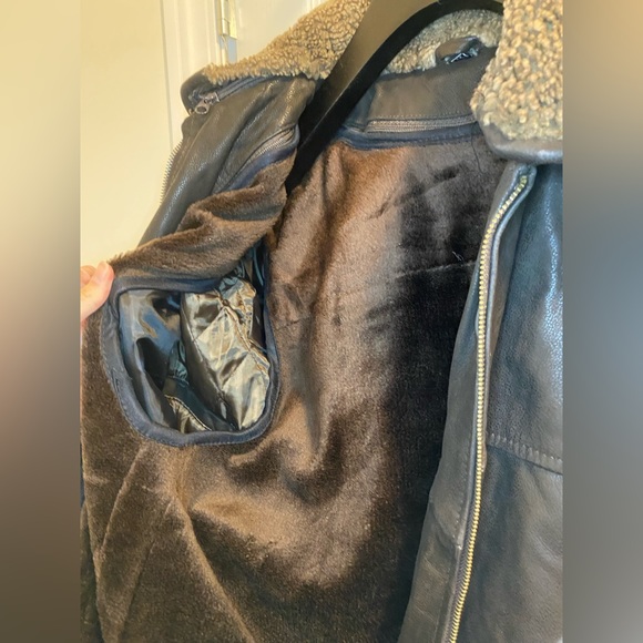 Brown Leather Jacket - Picture 3 of 5